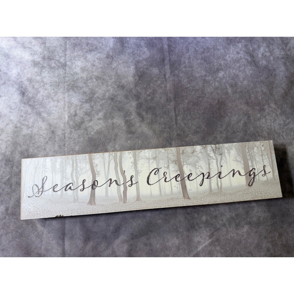 Ashland Haunted Forest Seasons Creepings Halloween Wood Sign Decor 16.5 inch